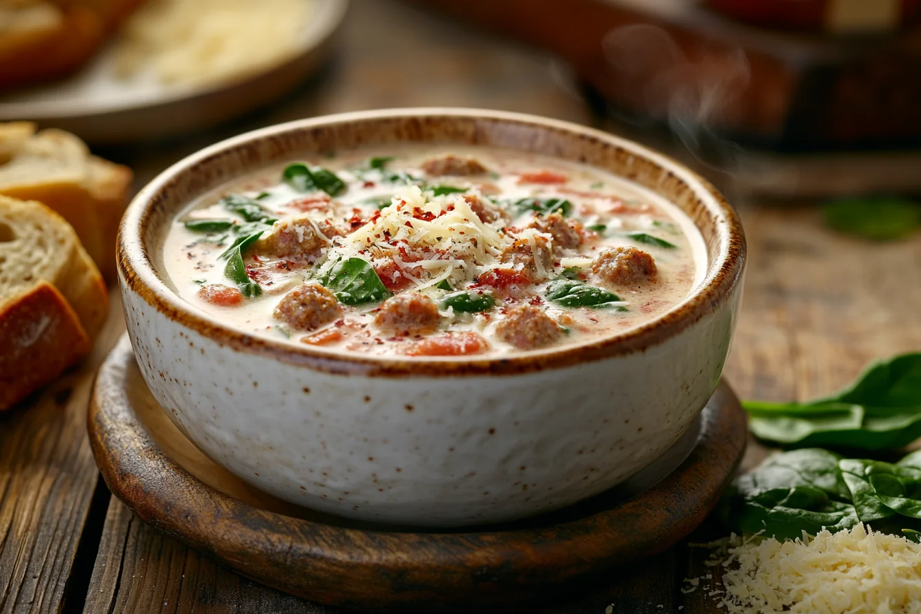 Creamy Parmesan Italian Sausage Soup 1 Creamy Parmesan Italian Sausage Soup