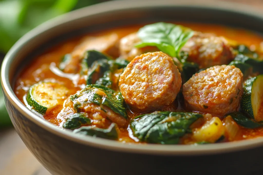 Creamy Parmesan Italian Sausage Soup 20 Keto-Friendly
