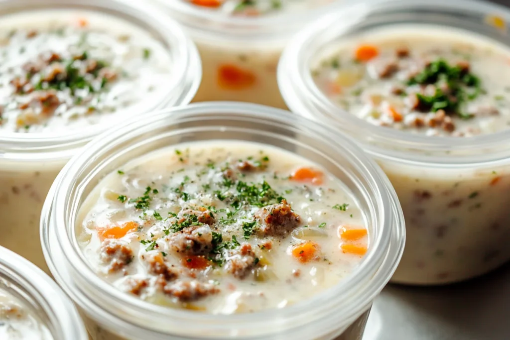 Creamy Parmesan Italian Sausage Soup 17 Prepare Ahead