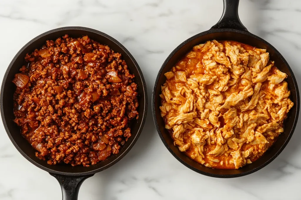 Protein Swaps Beef vs. Chicken