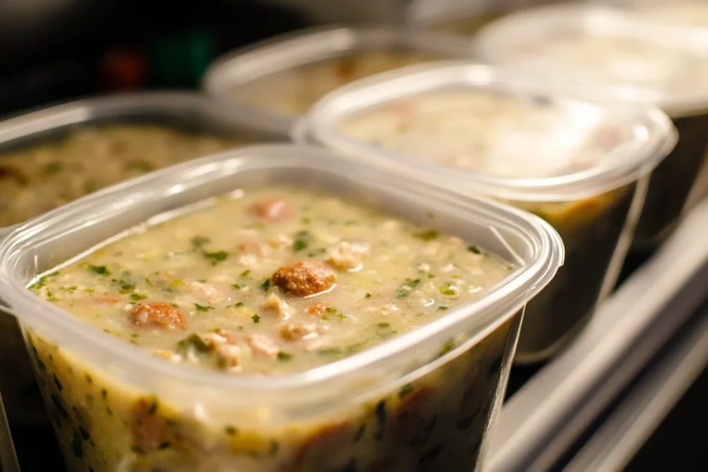 Creamy Parmesan Italian Sausage Soup 13 Refrigerator