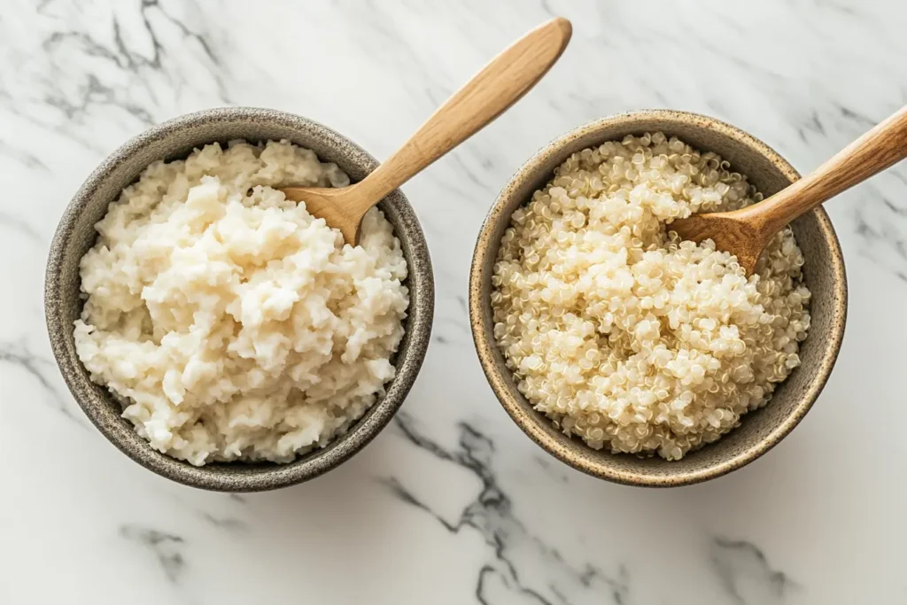 Substituting Rice Rice vs. Quinoa